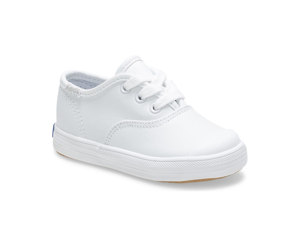 Kids Keds Sneakers - Champion Toe Cap - White - 6930-KJDAT